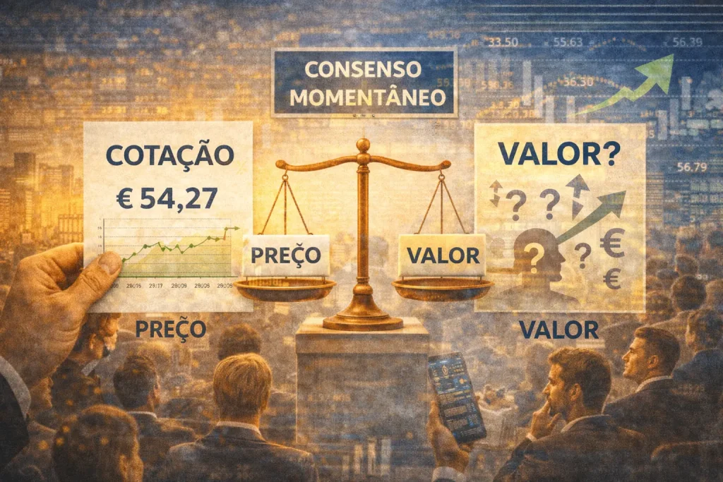 A cotação. Um consenso momentâneo.